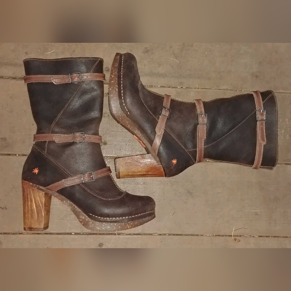 ART Company leather tall boots.